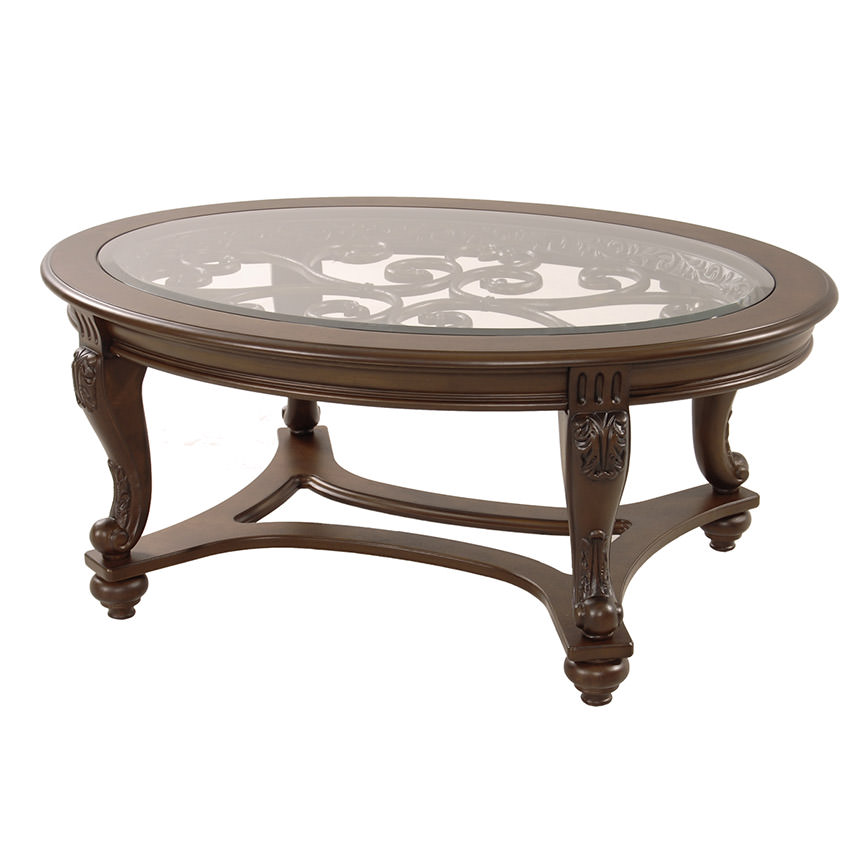 Norcastle Oval Coffee Table El Dorado Furniture